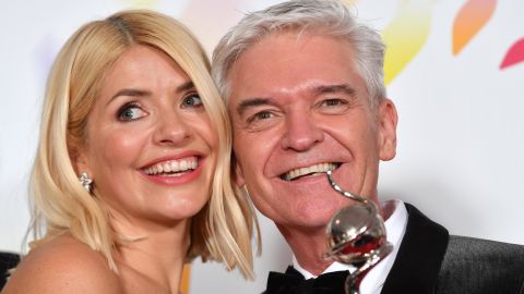 Phillip Schofield with his co-host, Holly Willoughby, in January.