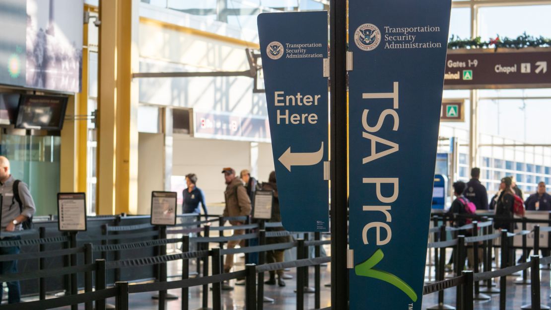 underscored tsa precheck sign