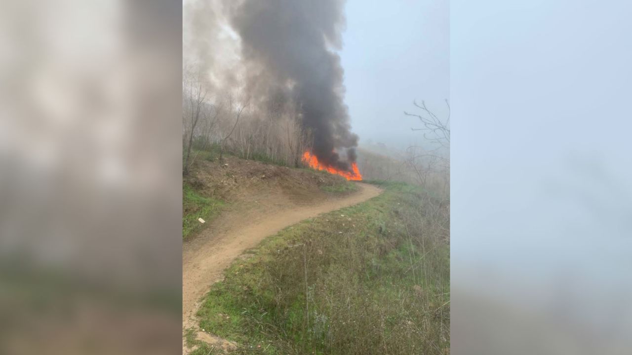 A witness took this photo of accident site and weather conditions.