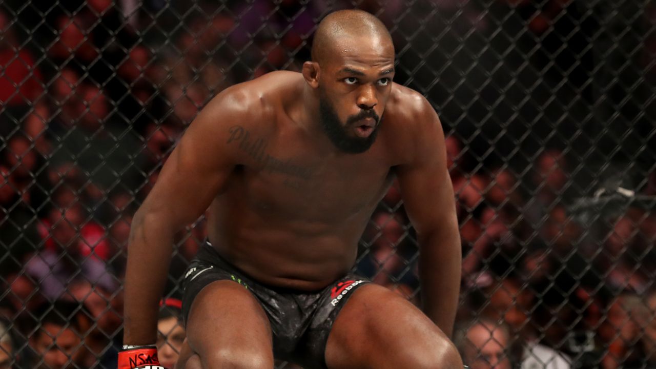 Jon Jones before a fight in the UFC.