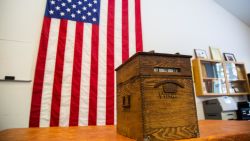 The town of Windsor, New Hampshire has been using this voting machine since 1892.