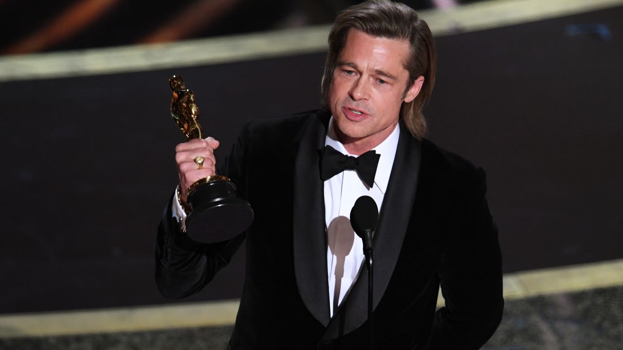 Brad Pitt accepts the Actor in a Supporting Role award onstage during the 92nd Annual Academy Awards at Dolby Theatre on February 09, 2020 in Hollywood, California. (Photo by Kevin Winter/Getty Images)