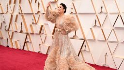 Canadian actress Sandra Oh arrives for the 92nd Oscars at the Dolby Theatre in Hollywood, California on February 9, 2020. (Photo by Robyn Beck / AFP) (Photo by ROBYN BECK/AFP via Getty Images)