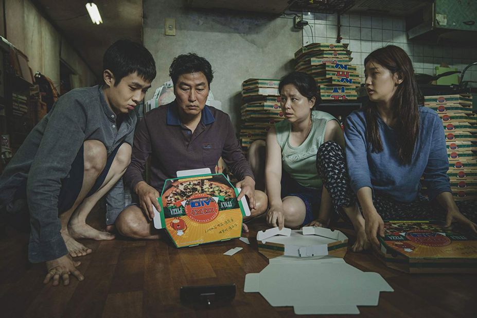 <strong>"Parasite" (2020):</strong> This South Korean film, which centers on two families on opposite sides of the economic gap, became the first non-English film to win best picture. Director Bong Joon Ho won an Oscar, too, and the film also won for best original screenplay.