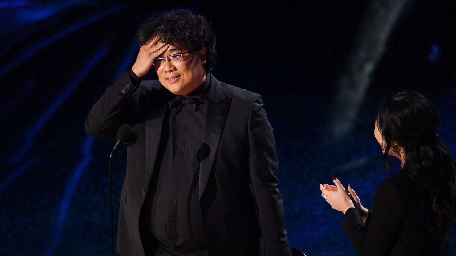Bong Joon-ho accepts the award for achievement in directing for "Parasite" Mandatory Credit: Robert Deutsch-USA TODAY