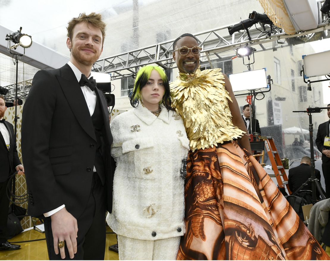 Billie Eilish and Billy Porter at the 92nd Academy Awards
