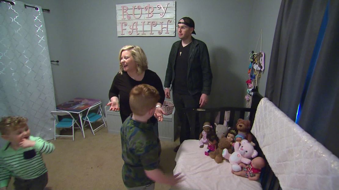 The Clevelands have a bedroom ready in their home for Ruby, complete with a crib and a closet full of clothes.