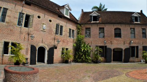 Historic Fort Zeelandia was the start of Suriname's capital, Paramaribo.