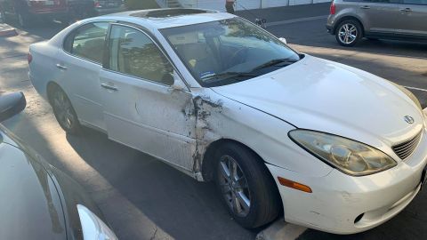 The car that allegedly hit Brenda Richardson.