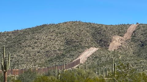 Laiken Jordahl of the Center for Biological Diversity, which opposes border wall construction, says recent blasts in Arizona's Organ Pipe Cactus National Monument are threatening sacred burial sites and harming the environment.