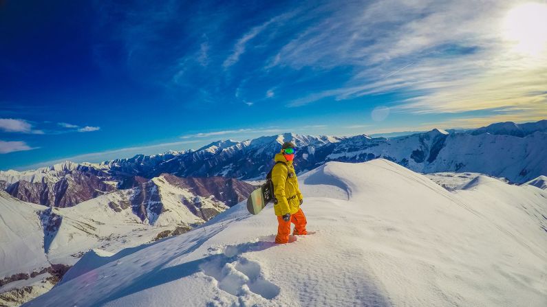 <strong>Gudauri:</strong> It's the largest ski resort in Georgia, offering 56 kilometers of skiable terrain.