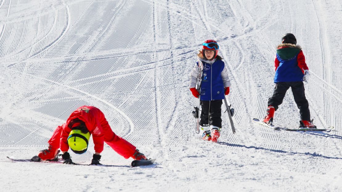 The former training ground for the Soviet Olympic Alpine ski team is very popular with families.