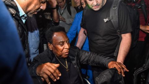 Pele at Guarulhos International Airport in Brazil on April 9, 2019.