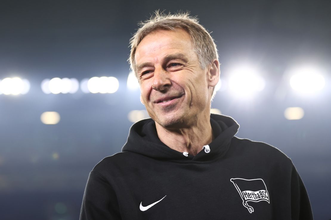 Jurgen Klinsmann has taken Hertha BSC to six points above relegation spots.