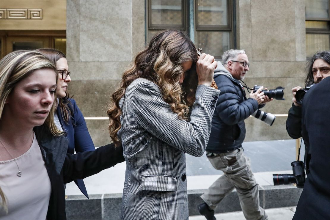 Lauren Marie Young departed a Manhattan courthouse after testifying Weinstein's trial on Feb. 5, 2020.