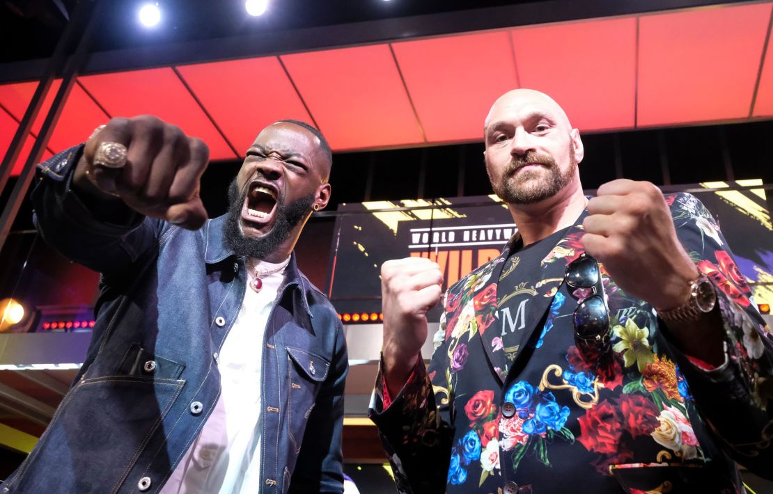Deontay Wilder (left) and Tyson Fury will fight again in Las Vegas on February 22.
