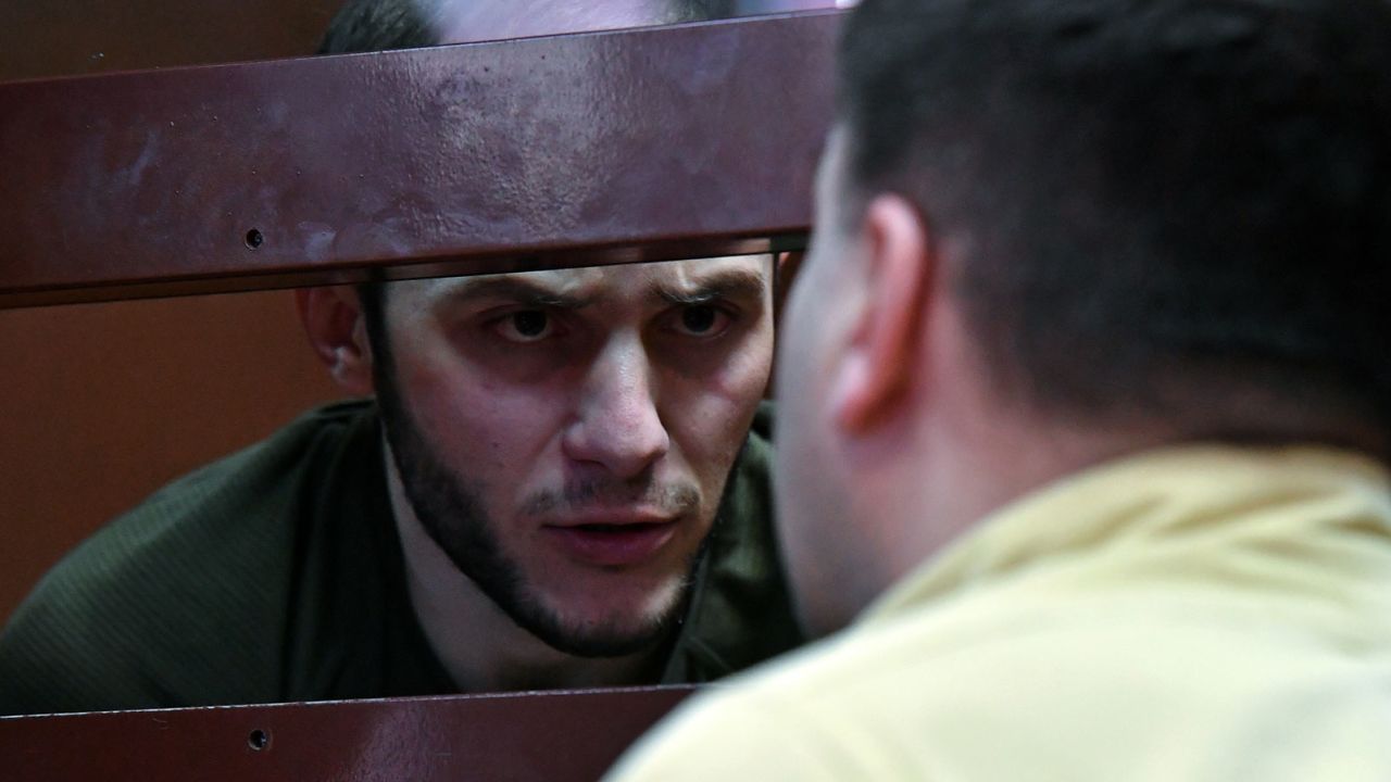 Karomatullo Dzhaborov attends a bail hearing in connection with the video showing a coronavirus prank on the Moscow metro.