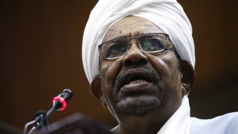 Omar al-Bashir addresses parliament in the Sudanese capital Khartoum in April 2019, when he was the country's president.