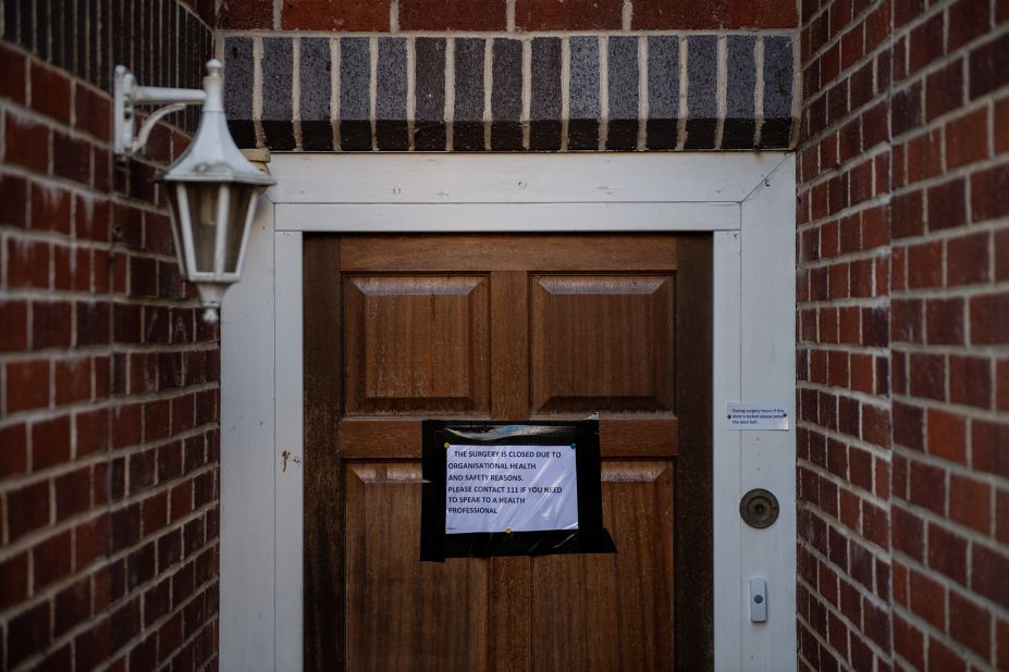 The Deneway branch of the County Oak Medical Centre is closed amid coronavirus fears in Brighton, England, on February 11. Several locations in and around Brighton were quarantined after <a href="https://www.cnn.com/2020/02/11/europe/steve-walsh-uk-coronavirus-patient-intl-gbr/index.html" target="_blank">a man linked to several coronavirus cases in the United Kingdom</a> came into contact with health-care workers and members of the public.