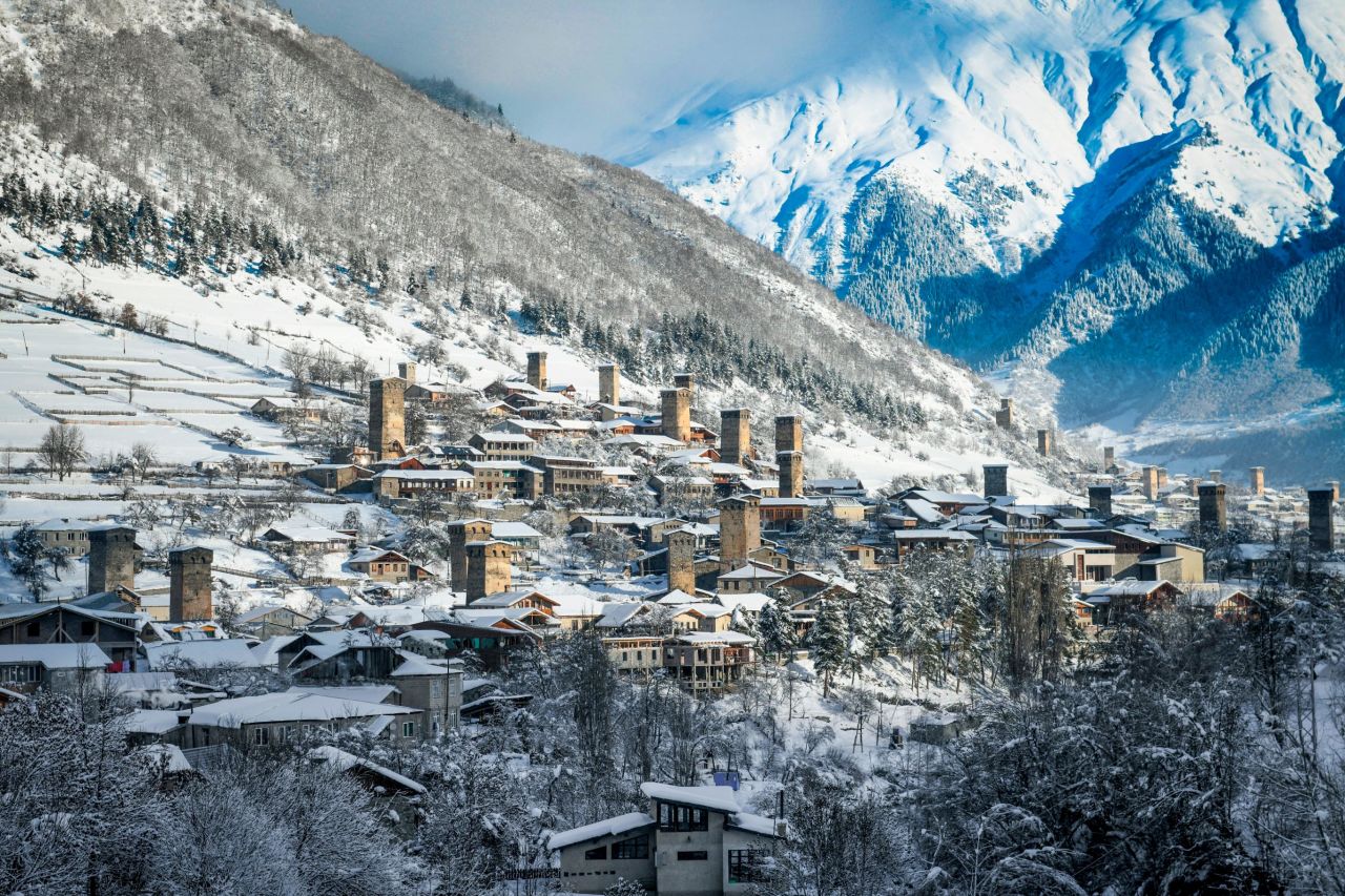 <strong>Mestia: </strong>This tiny village in the region of Svaneti is renowned for its millennium-old tower houses and ancient, pagan-influenced mountain culture. 
