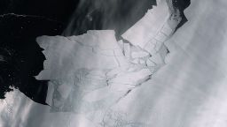 The Pine Island Glacier recently spawned an iceberg over 300 sq km that very quickly shattered into pieces. This almost cloud-free image, captured on 11 February by the Copernicus Sentinel-2 mission, shows the freshly broken bergs in detail.