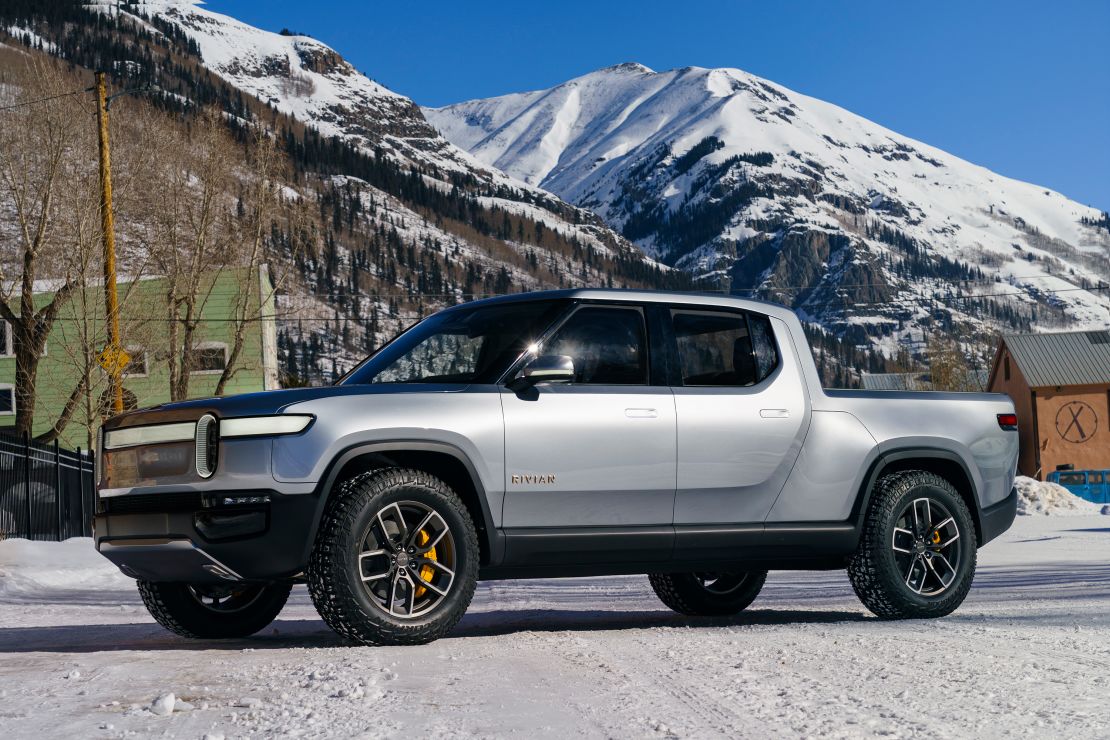 The Rivian R1T has lockable storage under the hood and beneath the bed.