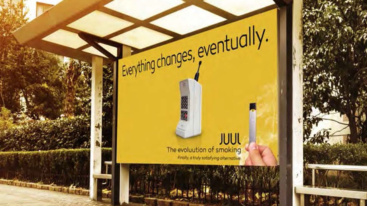 A Juul advertisement featured in the complaint.