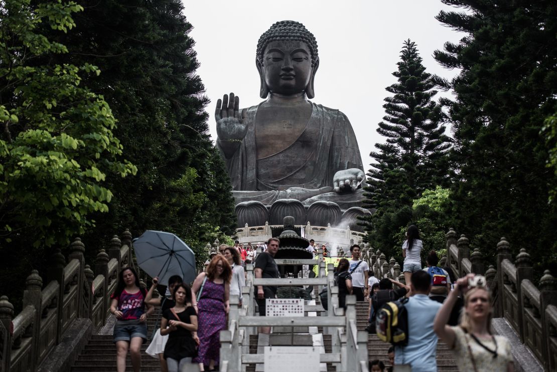 The Tian Tan Buddha is often referred to as the "Big Buddha" or "Lantau Island Buddha."