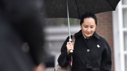 Huawei chief financial officer Meng Wanzhou leaves her Vancouver home to go to her extradition hearing in British Columbia Supreme Court on January 23, 2020 in Vancouver, British Columbia. - Canadian government lawyers on January 22, 2020 laid out a case for extraditing a senior Huawei executive to the United States, saying it is based on "a fraud on a bank." The US alleges Meng Wanzhou, the chief financial officer of tech giant Huawei, lied to the bank HSBC about Huawei's relationship with its Iran-based affiliate Skycom, putting the bank at risk of violating US sanctions against Tehran. (Photo by Don MacKinnon/AFP/Getty Images)