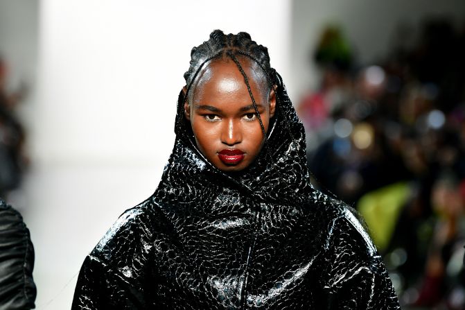 Models walk the runway for LaQuan Smith during New York Fashion Week on February 08, 2020 in New York City.