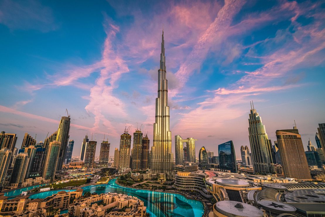 A view of the Burj Khalifa on December 31, 2019.