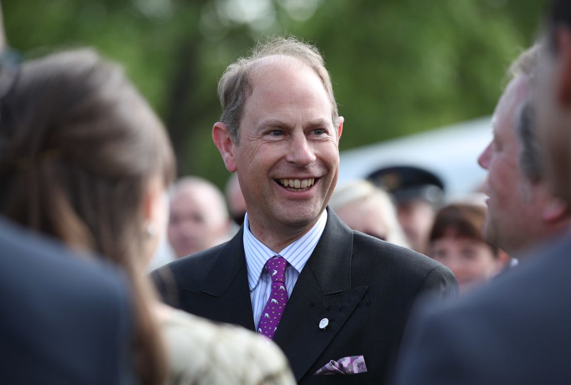 Prince Edward, Earl of Wessex, meets young recipients of the award during the Duke of Edinburgh Gold Award presentations at Buckingham Palace on May 22, 2019 in London, England. (Photo by Yui Mok - WPA Pool/Getty Images)