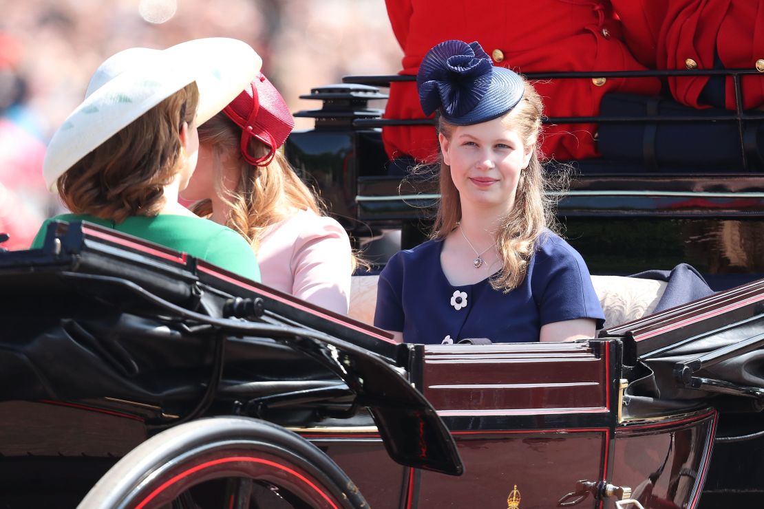 Lady Louise Windsor during Trooping The Colour on the Mall on June 9, 2018 in London, England. (Photo by Chris Jackson/Getty Images)