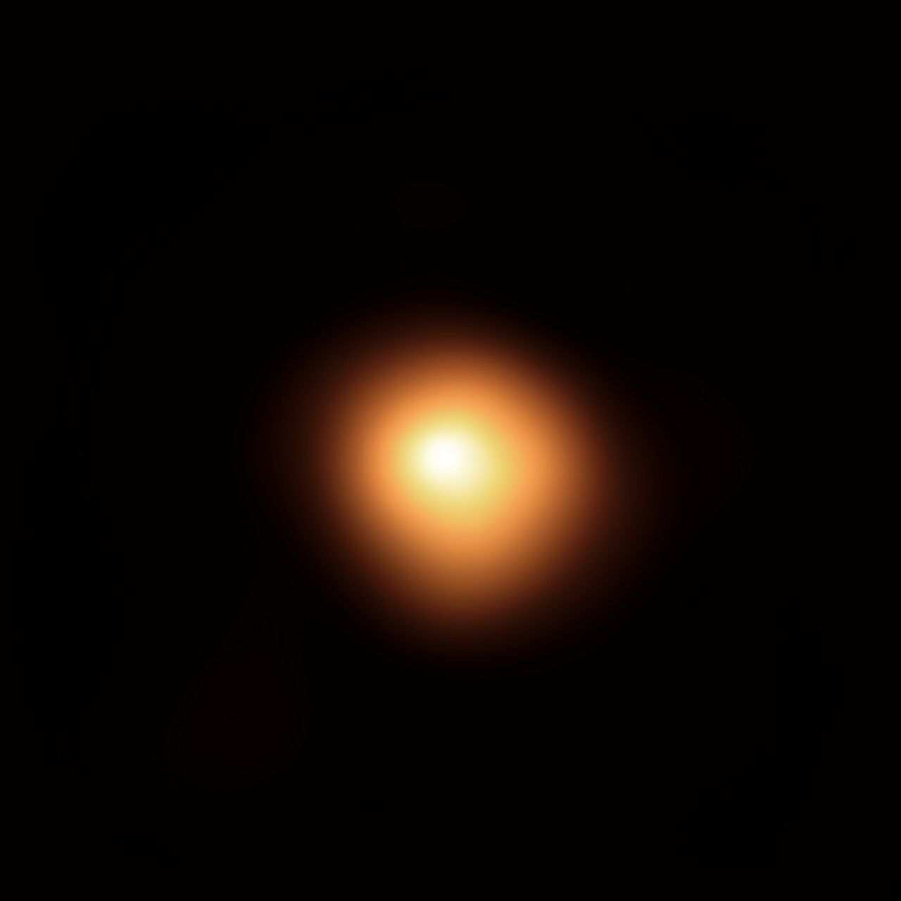 The red supergiant star Betelgeuse, in the constellation of Orion, has been undergoing unprecedented dimming. This image was taken in January using the European Southern Observatory's Very Large Telescope.