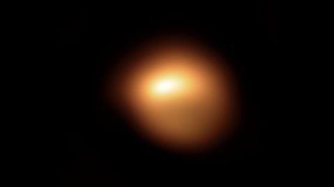 This image of Betelgeuse in December shows the faintness of the star, as well as a change in shape.