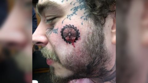 02 celebrities face tattoos post malone