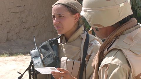 Elana Duffy in Iraq.