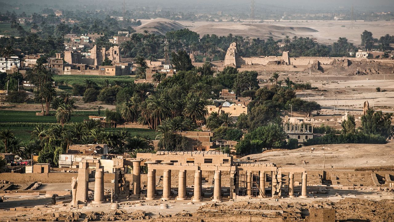The Ramesseum temple is a stunning sight in the southern Egyptian town of Luxor.