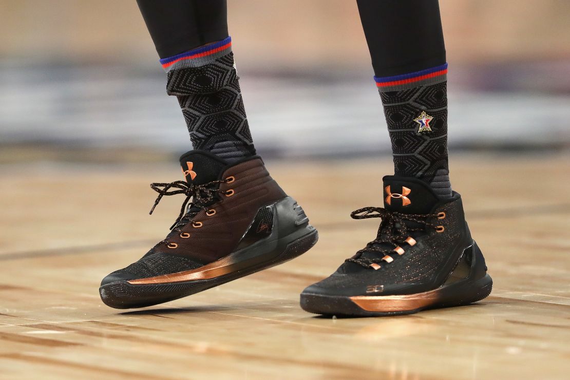 The Under Amour sneakers worn by Stephen Curry during 2017's All-Star Game.