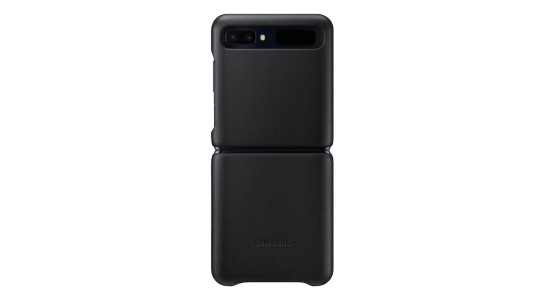 underscored samsung galaxy z flip leather case