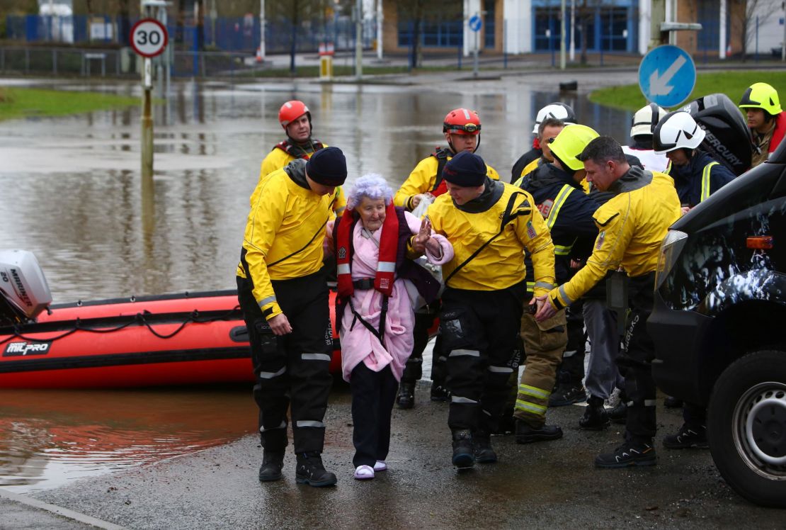 Residents in South Wales were evacuated by emergency services.