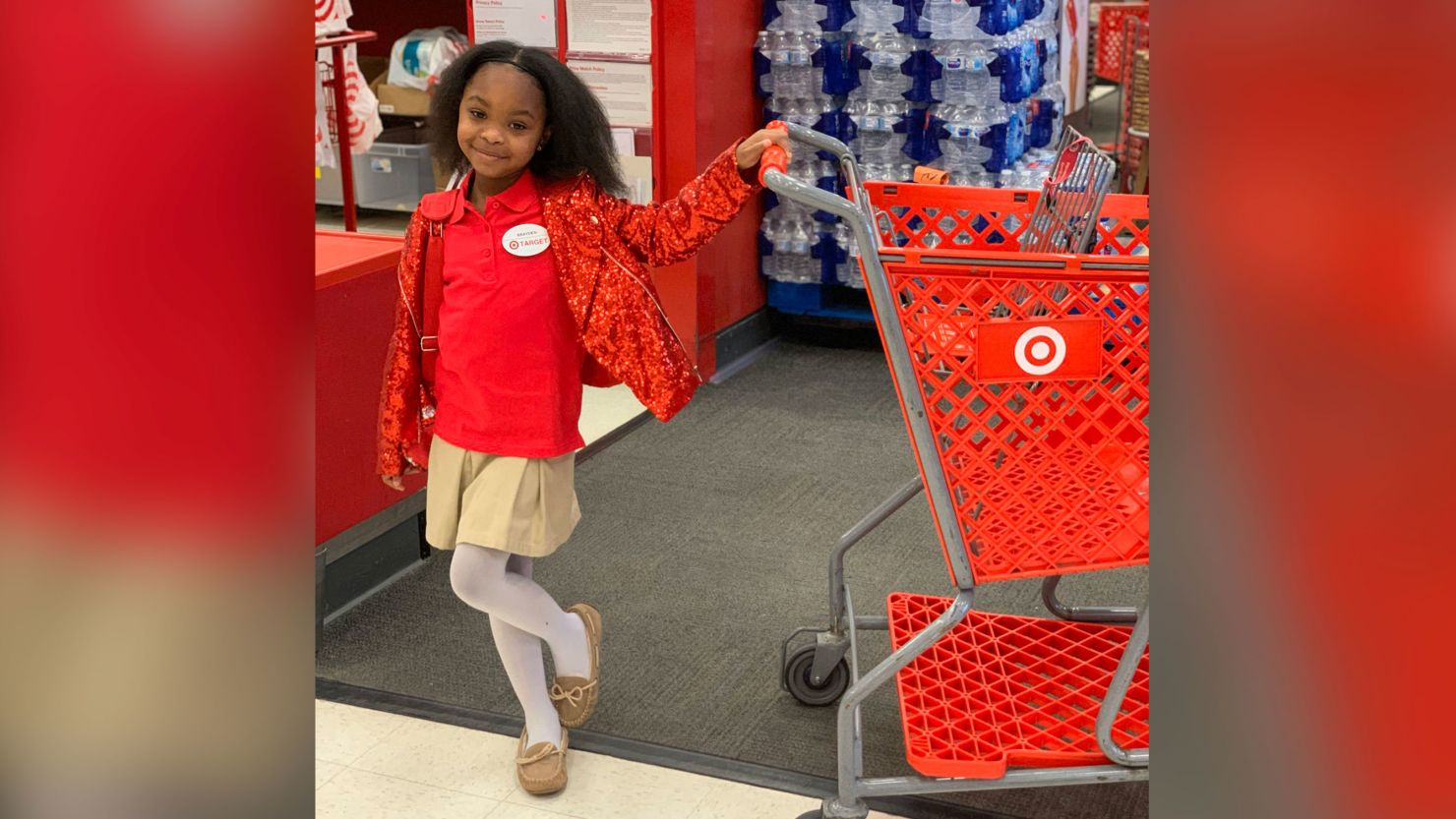 An 8yearold Atlanta girl and her friends dressed as Target employees