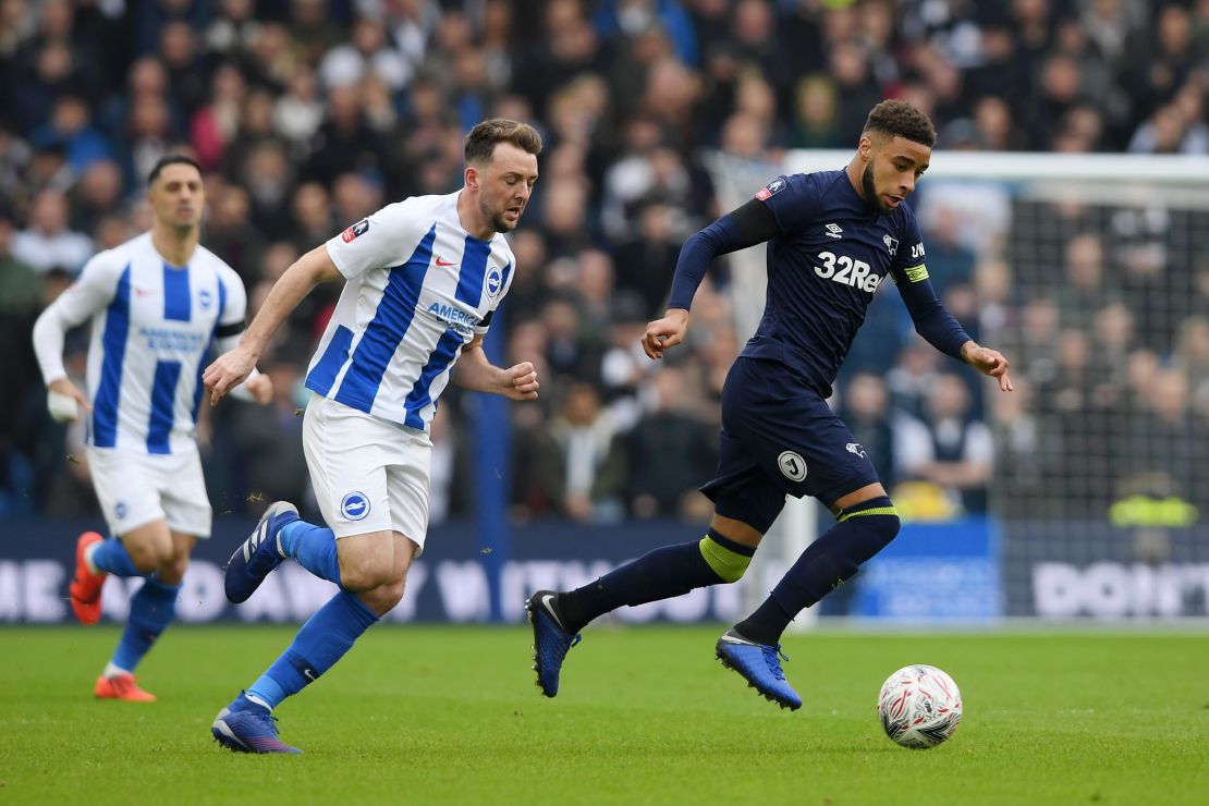 Teenager Jayden Bogle joined Derby County in 2018.