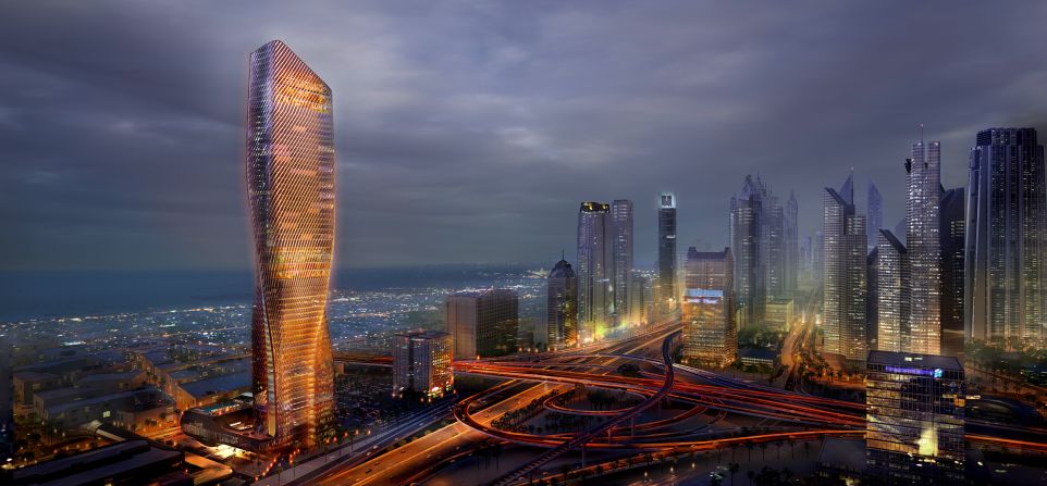 LED lights behind the building facade will produce rhythmic patterns at night to give the impression of breathing, according to the architects. A similar effect will be created during daytime through reflection of sunlight, they claim. 