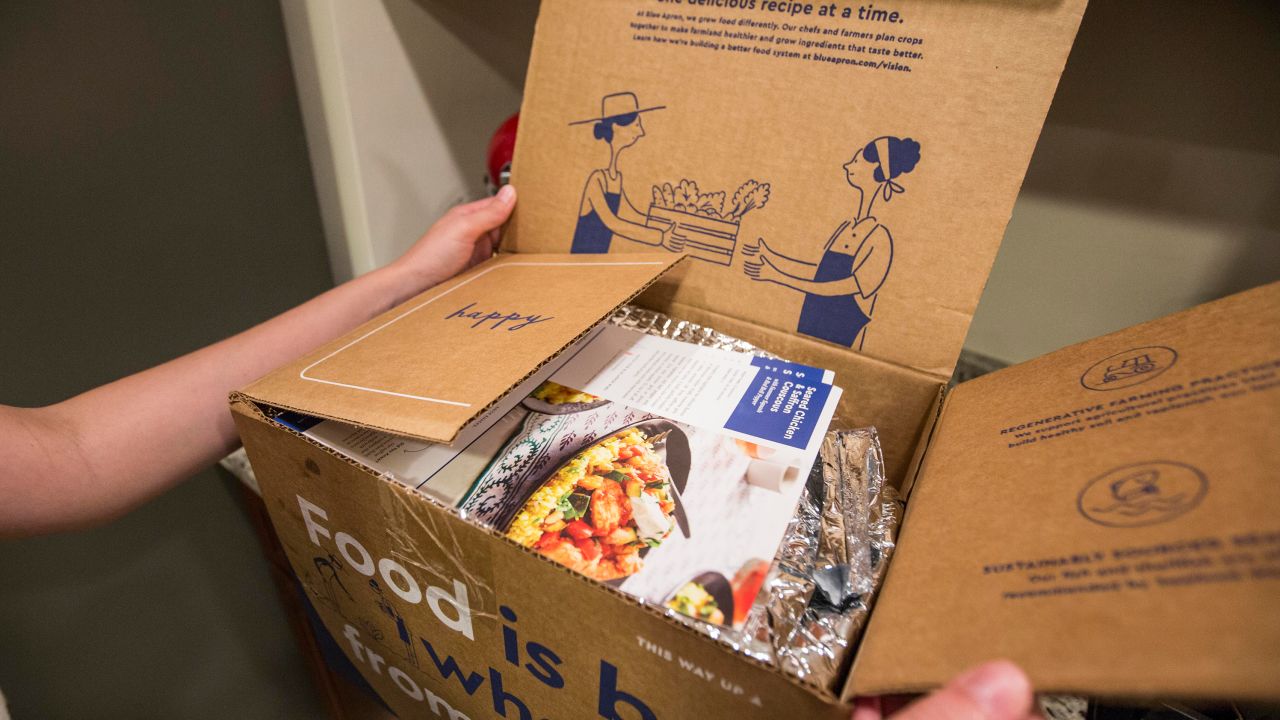 Blue Apron is a meal kit delivery service