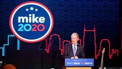 NASHVILLE, TN - FEBRUARY 12:  Democratic presidential candidate former New York City Mayor Mike Bloomberg delivers remarks during a campaign rally on February 12, 2020 in Nashville, Tennessee. Bloomberg is holding the rally to mark the beginning of early voting in Tennessee ahead of the Super Tuesday primary on March 3rd.  (Photo by Brett Carlsen/Getty Images)