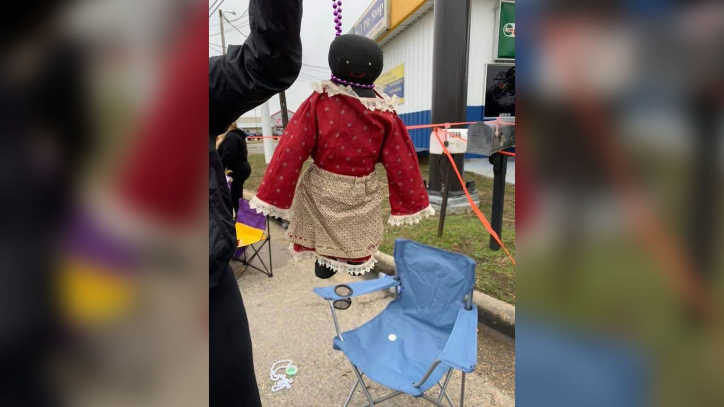 Nicole Fairconeture said that her 12-year-old daughter was given a black doll with beads forming a noose around its neck at a Mardi Gras parade in Mississippi.