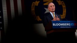Democratic Presidential candidate Michael Bloomberg answers questions from members of the media at the Metropolitan Room on January 3, 2020 in Fayetteville, North Carolina.