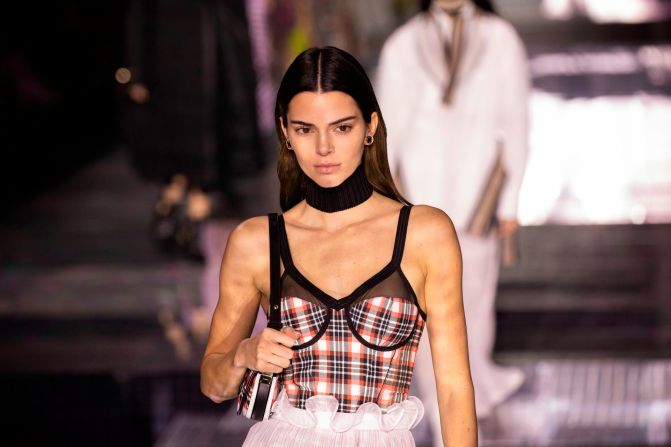 Kendall Jenner walked for the show, accompanied by other a-list models like Gigi and Bella Hadid.