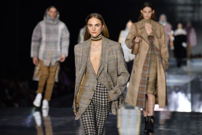 Burberry rounded off the week with an epic mirrored set.